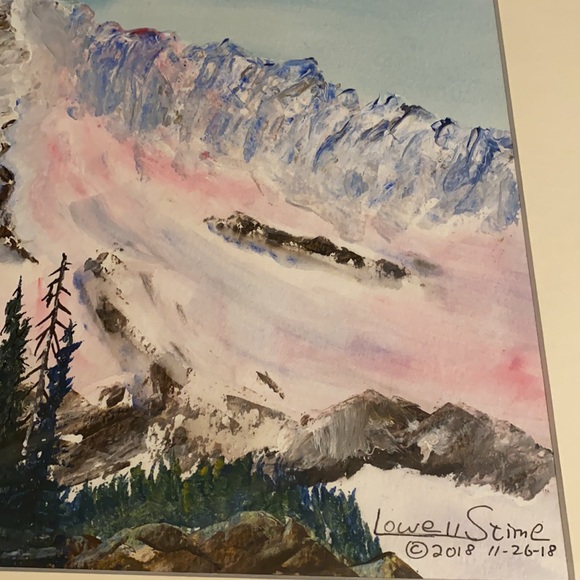 Original Watercolor 16x20 The Glacier - Picture 3 of 8